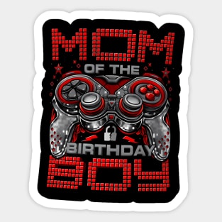 Mom of the Birthday  Video Gamer Birthday  Family Sticker